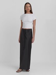 4th & Reckless Black Yimena Satin Midaxi Skirt - Image 1 of 5
