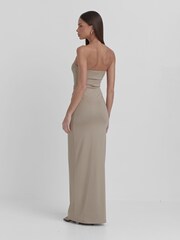 4th & Reckless Cream Andi Slinky Bandeau Midaxi Dress - Image 4 of 4