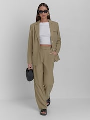 4th & Reckless Green Onicka Tailored Oversized Blazer - Image 2 of 4