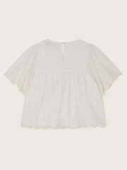 Monsoon White Broderie Blouse - Image 2 of 3