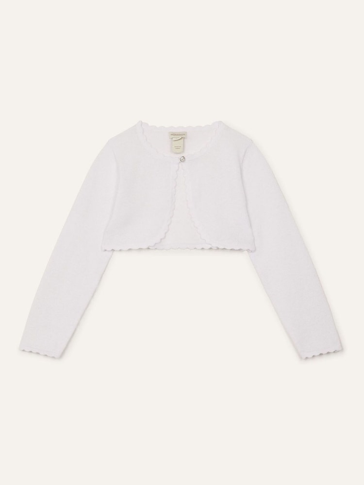 Monsoon White Niamh Cardigan - Image 1 of 3