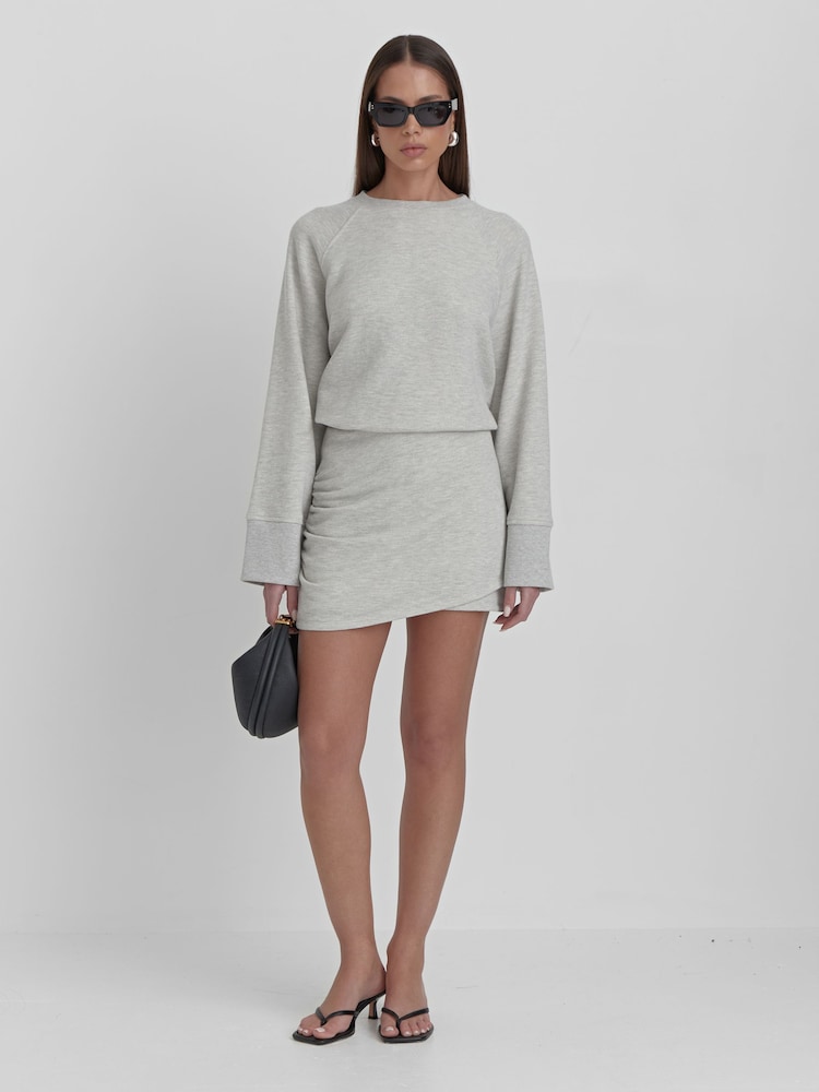 4th & Reckless Grey Oversized Catherine Sweatshirt - Image 1 of 5 4th & Reckless Grey Oversized Catherine Sweatshirt - Image 1 of 5