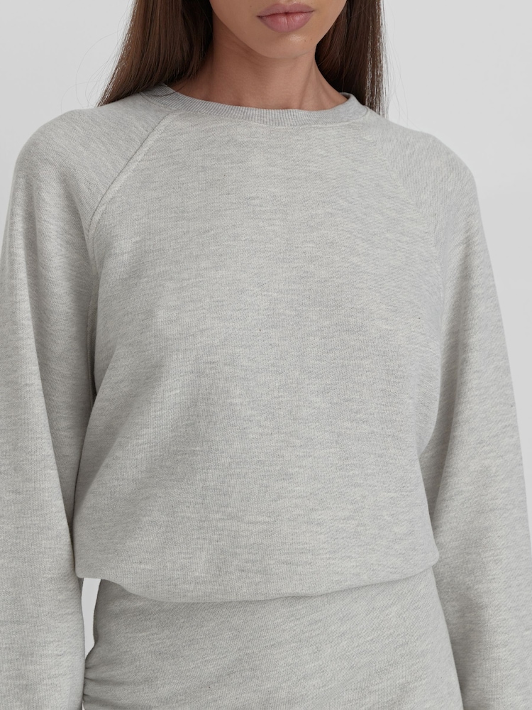 4th & Reckless Grey Oversized Catherine Sweatshirt - Image 2 of 5 4th & Reckless Grey Oversized Catherine Sweatshirt - Image 2 of 5