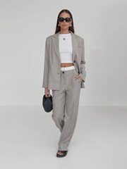 4th & Reckless Grey Oversized Taylor Tailored Blazer - Image 1 of 5