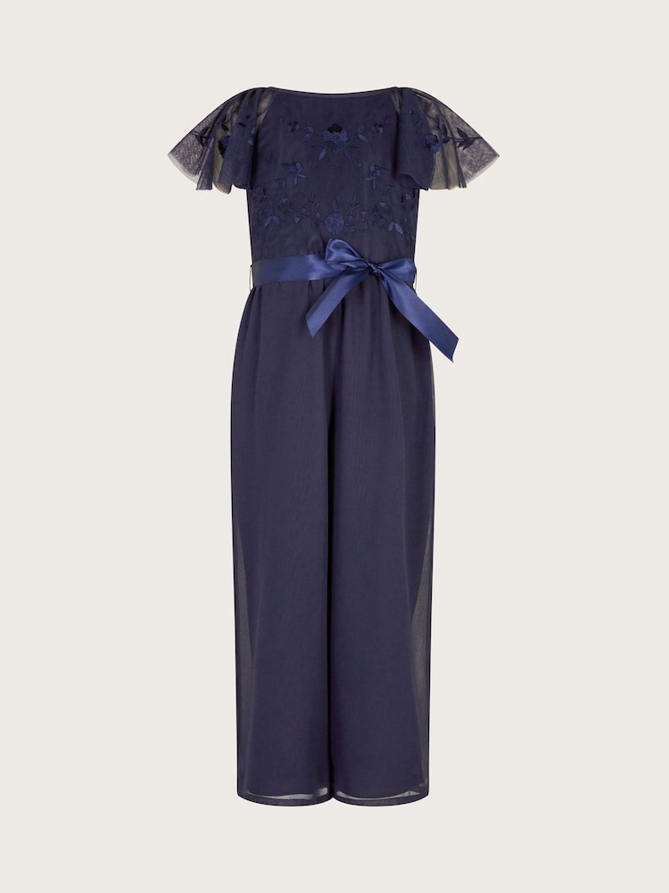 Monsoon Blue Amelia Embroidered Jumpsuit - Image 2 of 4