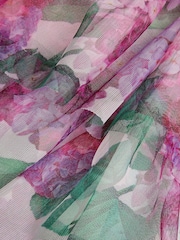 Monsoon Pink Hydrangea Scuba Ruffle Dress - Image 4 of 4