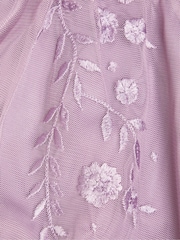 Monsoon Purple Baby Emilia Embroidered Dress - Image 1 of 1