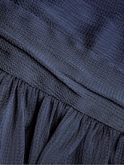Monsoon Blue Satin Cut-Out Prom Dress - Image 3 of 3