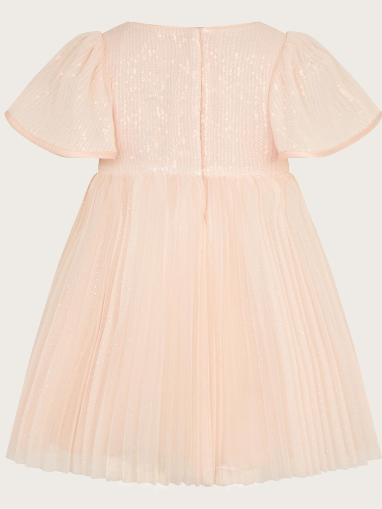 Monsoon Pink Baby Florence Sequin Dress - Image 2 of 3