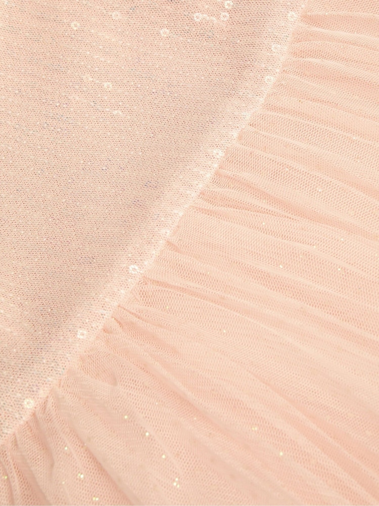 Monsoon Pink Baby Florence Sequin Dress - Image 3 of 3