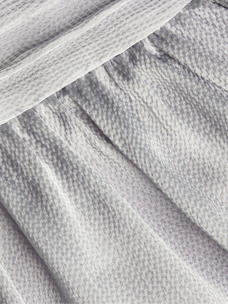 Monsoon Silver Satin Cut-Out Prom Dress - Image 3 of 3 Monsoon Silver Satin Cut-Out Prom Dress - Image 3 of 3