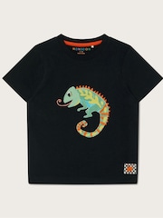 Monsoon Black Chameleon 100% Cotton T-Shirt - Image 1 of 3