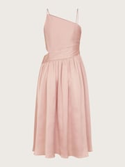 Monsoon Pink Satin Cut-Out Prom Dress - Image 2 of 3