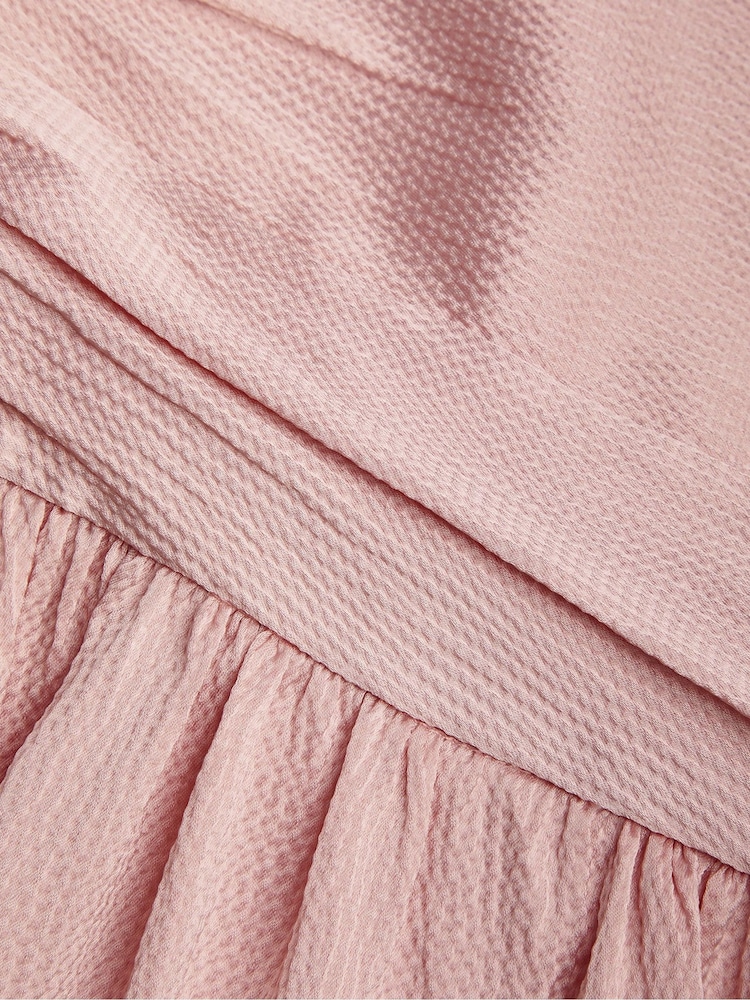 Monsoon Pink Satin Cut-Out Prom Dress - Image 3 of 3