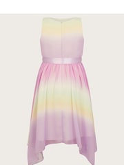 Monsoon Purple Ola Ombre Chiffon Dress - Image 3 of 4