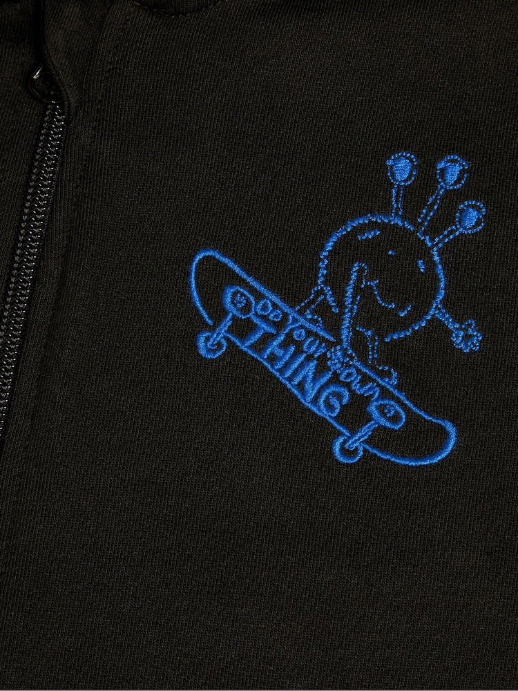 Monsoon Black Sleeveless Zip-Up Hoodie - Image 3 of 3