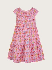 Monsoon Pink Floral Tile Beach Dress - Image 1 of 3