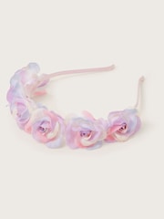 Monsoon Pink Flower Headband - Image 1 of 2