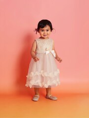 Monsoon Gold Baby Amber Roses Dress - Image 1 of 4