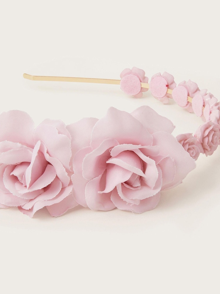 Monsoon Pink Anise Flower Headband - Image 2 of 2