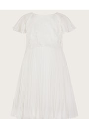 Monsoon Natural Otissa Lace Pleated Dress - Image 2 of 4