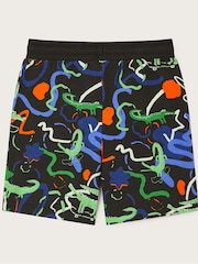 Monsoon Black 100% Cotton Skateboarding Crocodile Shorts - Image 2 of 3