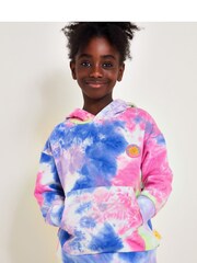 Monsoon Pink Oversized Tie-Dye Hoodie - Image 1 of 4