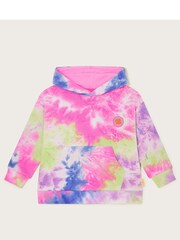 Monsoon Pink Oversized Tie-Dye Hoodie - Image 2 of 4