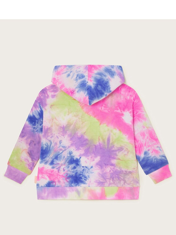 Monsoon Pink Oversized Tie-Dye Hoodie - Image 3 of 4