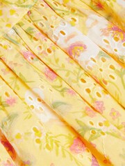 Monsoon Yellow Baby Broderie Dress - Image 3 of 3