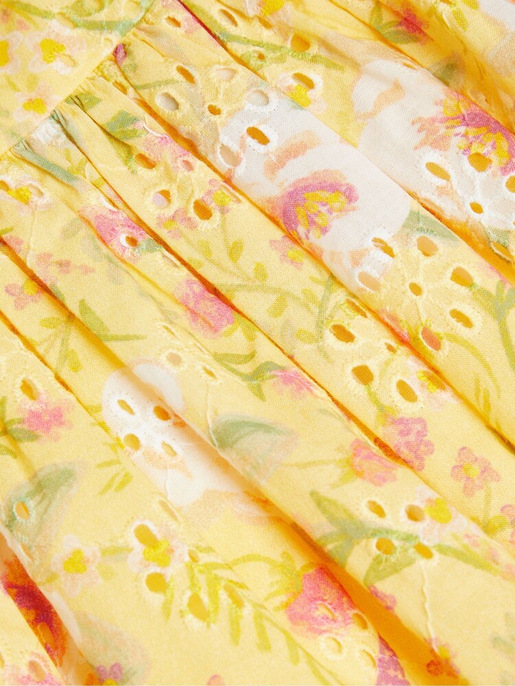 Monsoon Yellow Baby Broderie Dress - Image 3 of 3