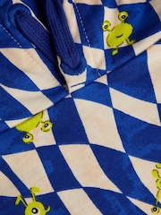 Monsoon Blue Checkerboard Monster Hoodie - Image 4 of 4