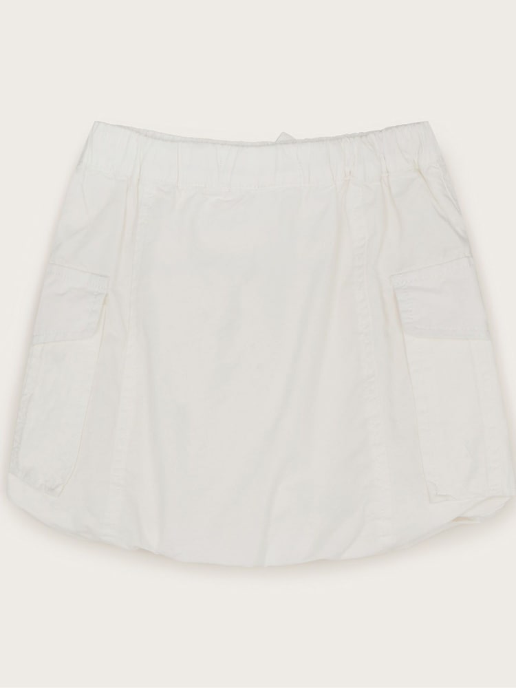 Monsoon White 100% Cotton Parachute Cargo Skirt - Image 2 of 3
