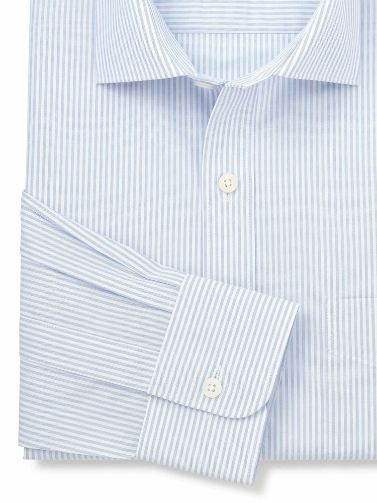 Savile Row Company Classic Fit prugasta pamučna poplin Formalne košulje sa jednom manžetnom - Slika 6 od 6 Savile Row Company Classic Fit prugasta pamučna poplin Formalne košulje sa jednom manžetnom - Slika 6 od 6