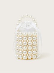 Monsoon Natural Pearly Basket Bag - Image 1 of 3