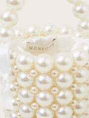 Monsoon Natural Pearly Basket Bag - Image 3 of 3