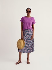 Seasalt Cornwall Purple Carn Cove T-Shirt - Image 1 of 5