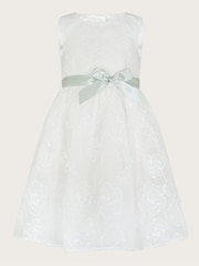 Monsoon White Lace Camelia Organza Rose Dress - Image 1 of 3