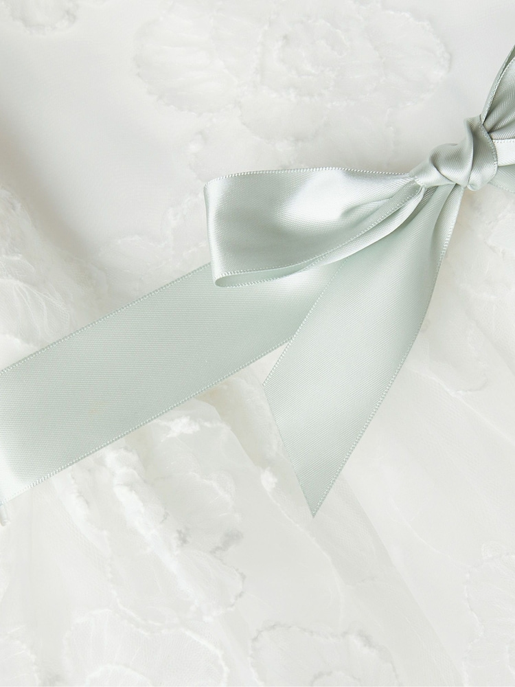Monsoon White Lace Camelia Organza Rose Dress - Image 3 of 3