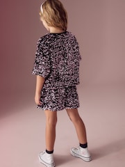 Berry Pink Sequin Top and Short Set (3-16yrs) - Image 2 of 7
