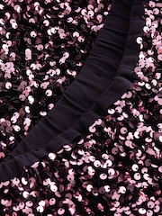 Berry Pink Sequin Top and Short Set (3-16yrs) - Image 7 of 7