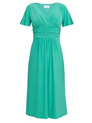 Gina Bacconi Green Frieda Jersey Print Dress - Image 6 of 6