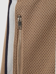 Reiss Camel Multi Jack Knitted Elasticated Waist Shorts - Image 5 of 5
