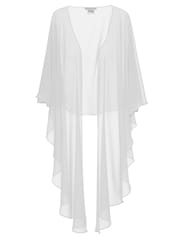 Gina Bacconi Chiffon Shawl CoverUp - Image 1 of 1