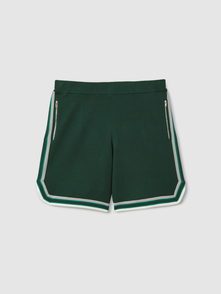 Multicolor verde - Pantalones cortos de punto con cintura elástica Jack de Reiss - Imagen 2 de 6