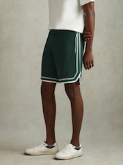 Multicolor verde - Pantalones cortos de punto con cintura elástica Jack de Reiss - Imagen 4 de 6