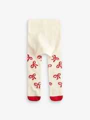 Red Bow and Hearts Baby Tights 2 Pack (0mths-2yrs) - Image 5 of 5