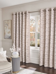 Lustre Jacquard-gefütterte Vorhänge mit Ösen - Bild 2 von 6