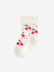 Red Cherry Baby Socks 5 Pack (0mths-2yrs) - Image 3 of 6