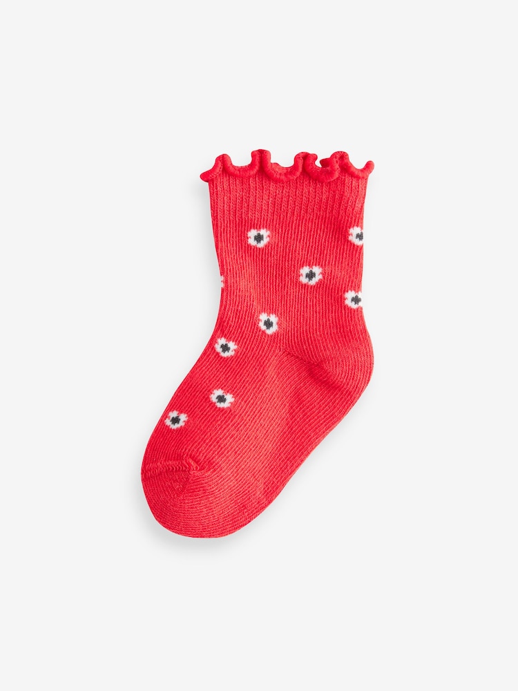 Red Cherry Baby Socks 5 Pack (0mths-2yrs) - Image 6 of 6